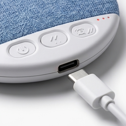 Dasonus pillow speaker shown next to a phone for scale